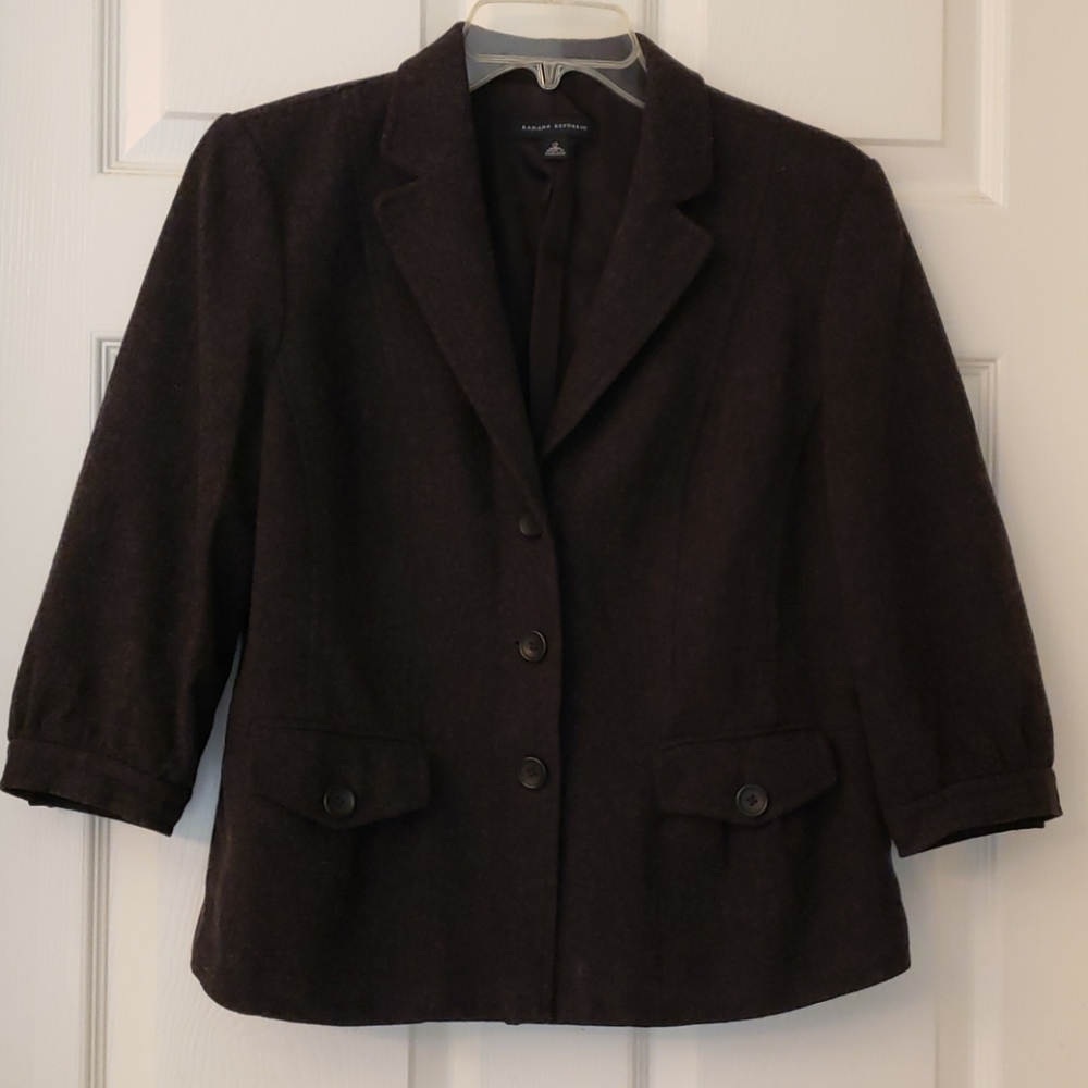Banana Republic 3/4 length sleeve wool jacket